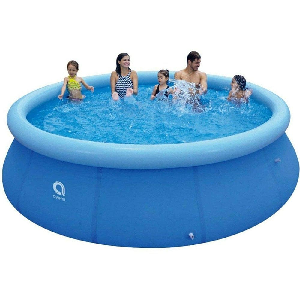Inflatable 6' X 29" (6 Feet) Portable Swimming Pool | above Ground for Kids Family Water Sport Backyard Garden (6Ft X 29In)