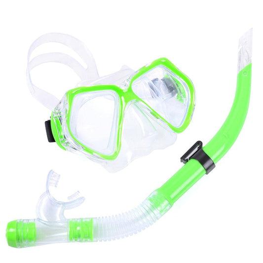 Jocestyle Snorkel Swimming Mask Diving Scuba Set for Adult Underwater Goggles (Green)