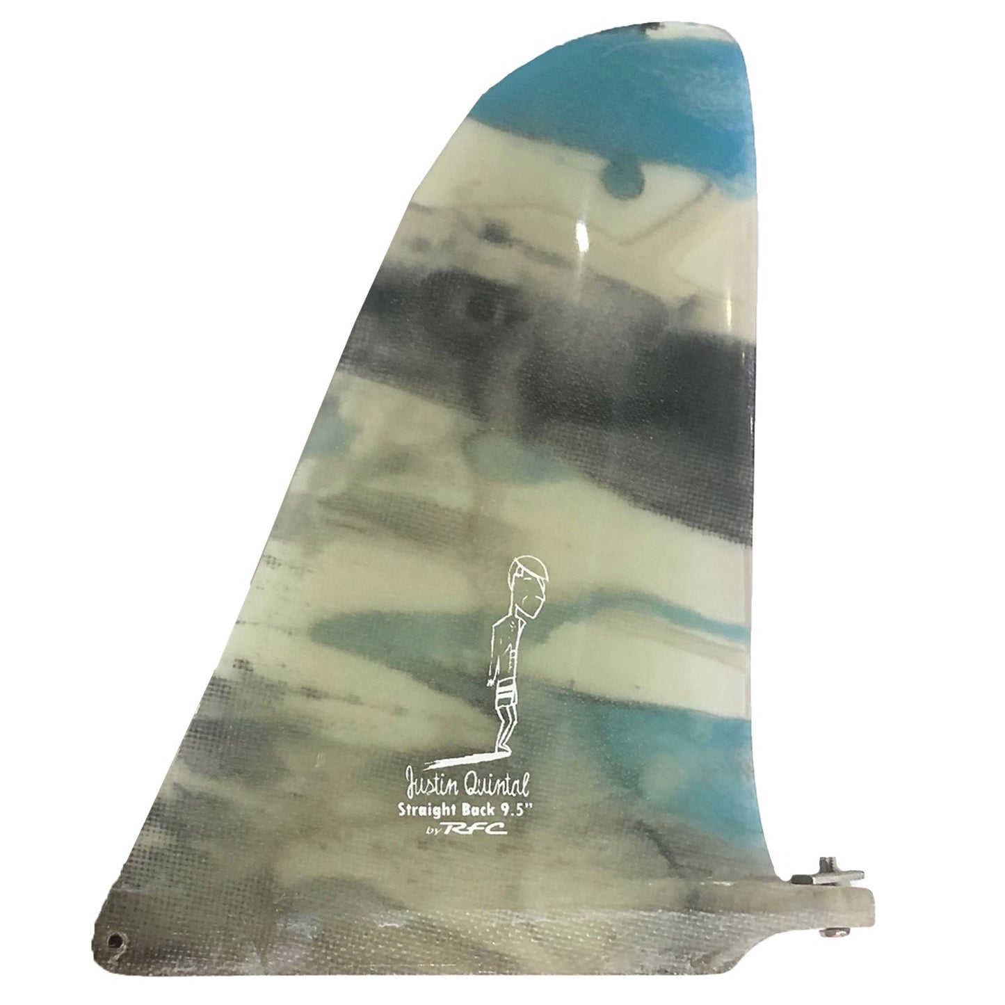 Rainbow Fin Co. Justin Quintal Straight Back 9.5" Longboard Fin