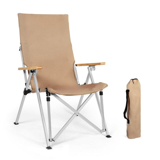 Karmas Product Camping Chairs for Outdoor Portable Ultralight Folding Chairs Adjustable High Back with Arm Rest and Carry Bag for Outdoor Camp Patio Lawn Garden Trip Fishing Hiking BBQ Picnic Festival