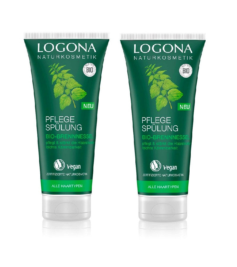 2xPack Logona Organic Nettle Hair Conditioner - 400 ml