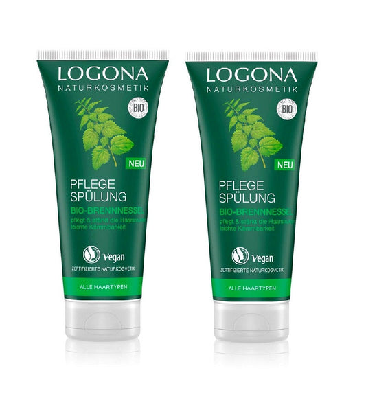 2xPack Logona Organic Nettle Hair Conditioner - 400 ml