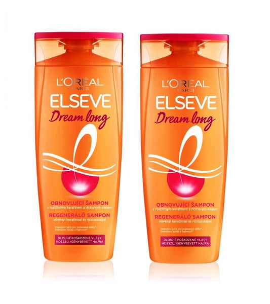 2xPack L'Oréal Paris Elseve Dream Long Renewing Shampoo - 800 ml
