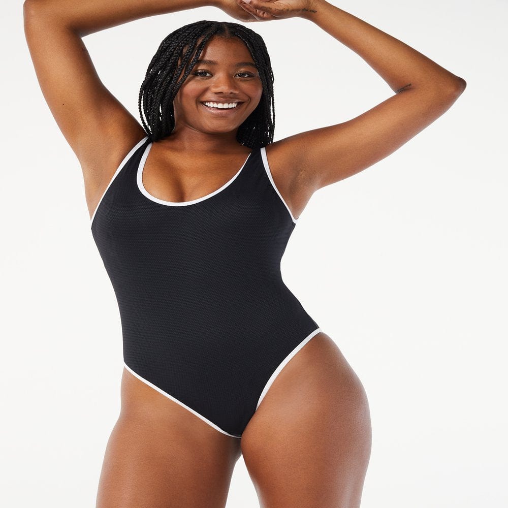 Love & Sports Women'S One-Piece Swimsuit, Scrunchy