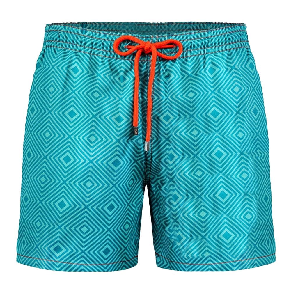 Men Drawstring Special Beach Casual Built-In Compression Liner Swim Trunks