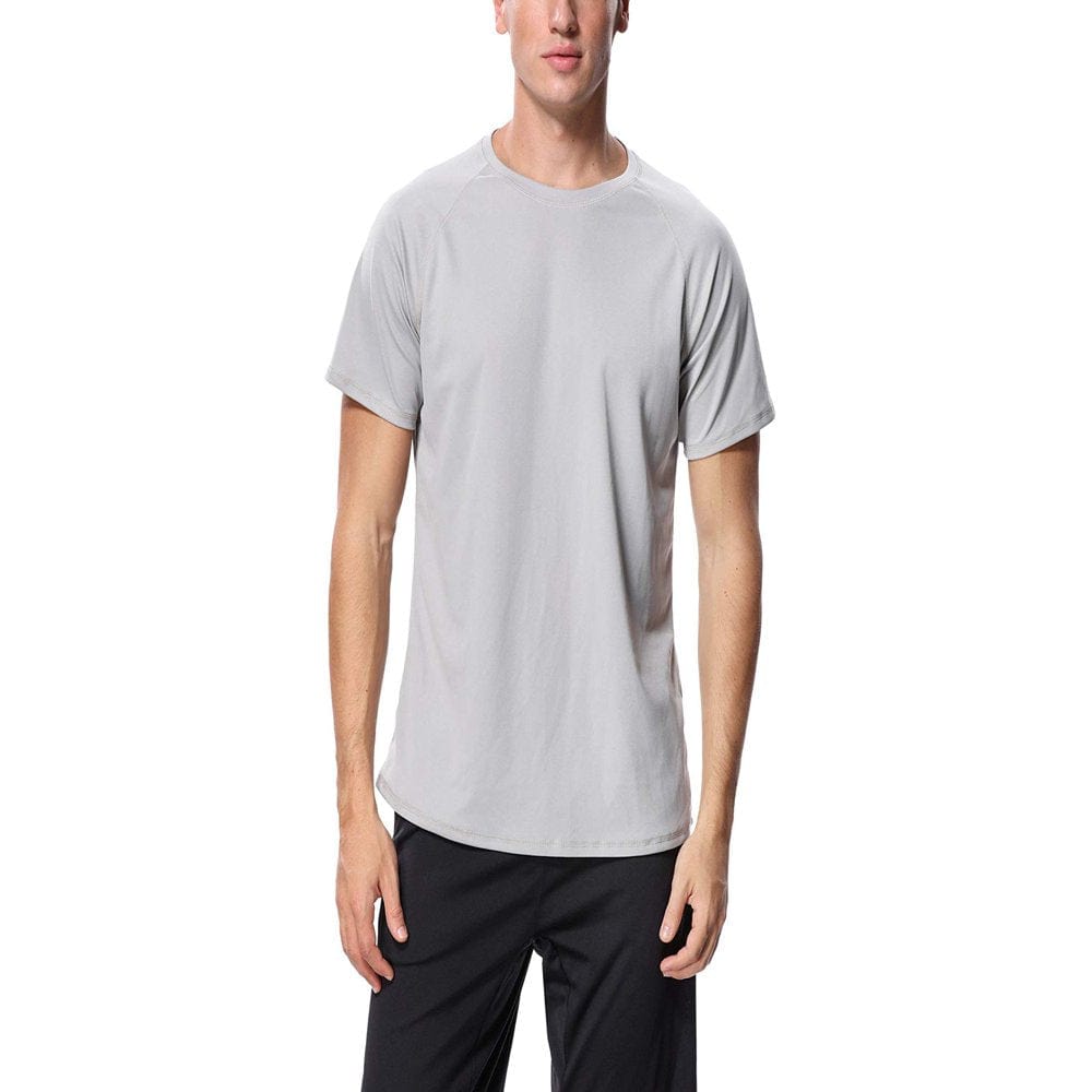 Men'S Rash Guard Swimwear Short Sleeve Swimsuit Tops Sport Shirt UPF 50+