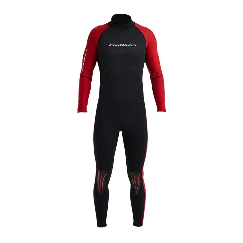 Mens 3Mm Neoprene Wetsuit, Full Body Long Sleeve Zip Diving Suit for Snorkeling Surfing Swimming - Gray XXXL
