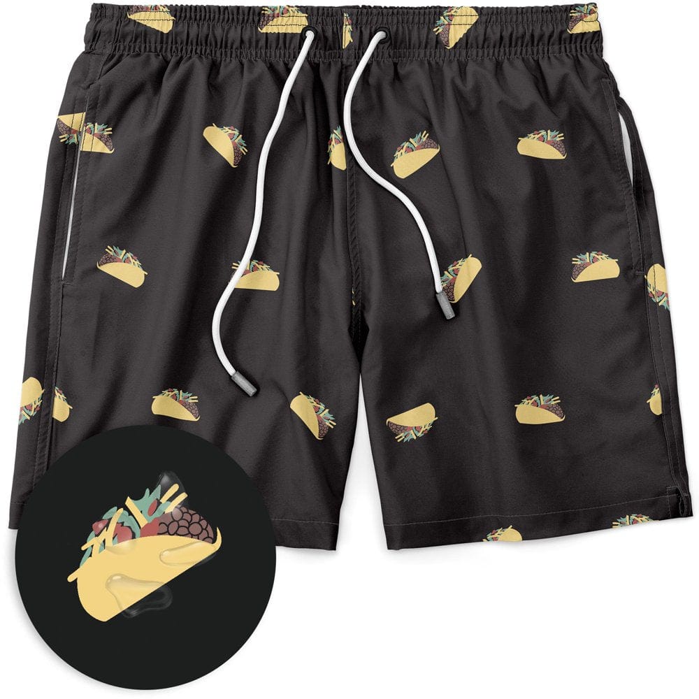 Mens Elastic Waist Swim Trunk Stretch Boardshorts, up to Size 2XL