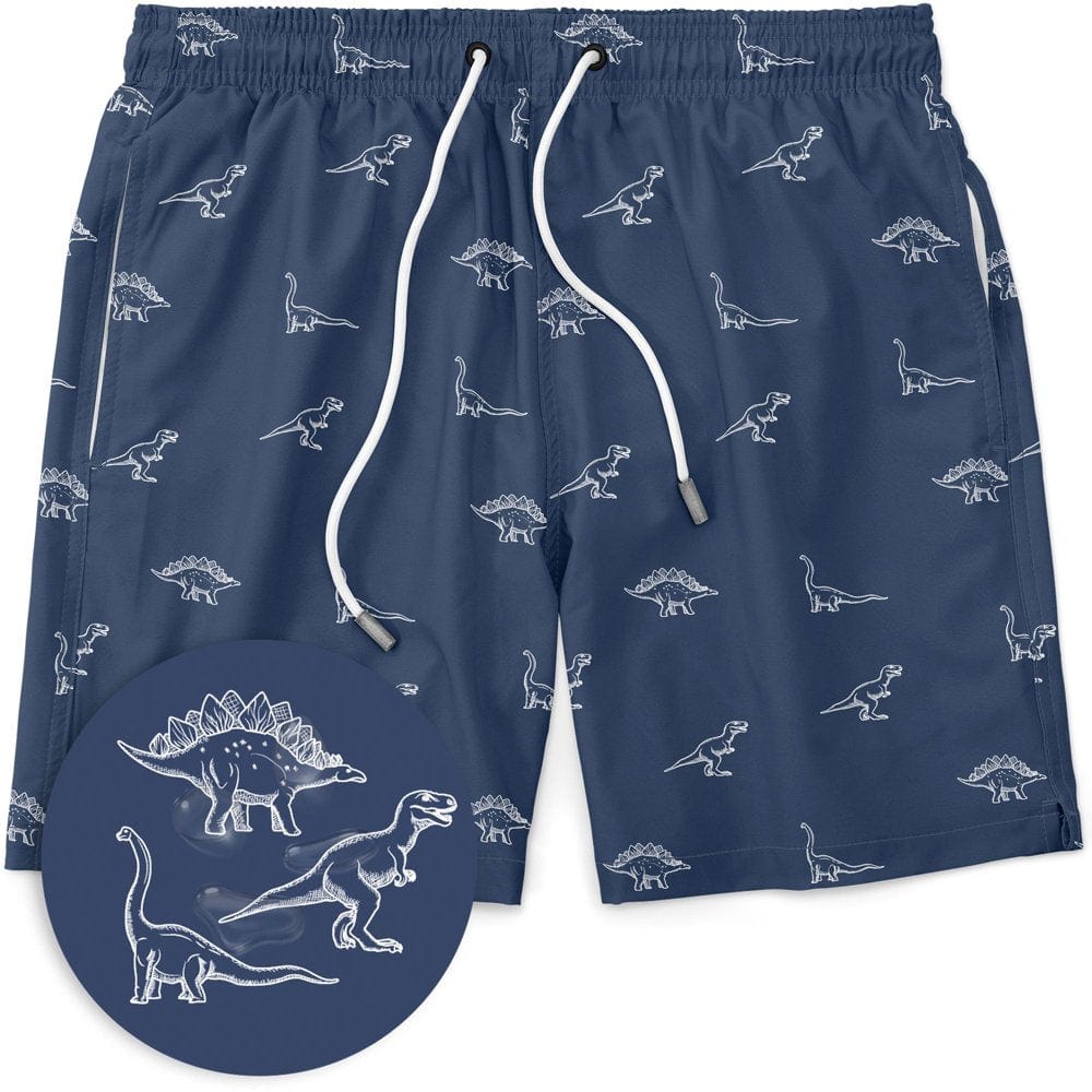 Mens Elastic Waist Swim Trunk Stretch Boardshorts, up to Size 2XL