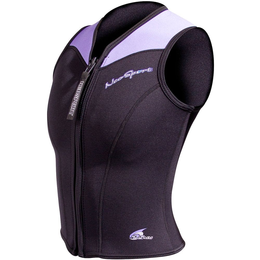 Neosport Wetsuits Women'S Premium Neoprene 2.5Mm Zipper Vest, Black, 10 - Diving, Snorkeling & Wakeboarding