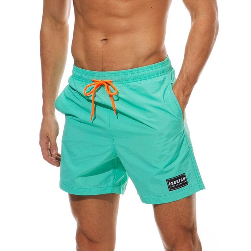New Men Swim Trunks Shorts Pants Board Shorts Boardshorts Swimwear Swimsuit Beachwear Casual Surfing Swimming Bathing Suit Quick Dry Summer Yellow XS