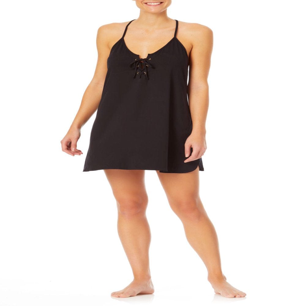 No Boundaries Solid Halter Cover Up