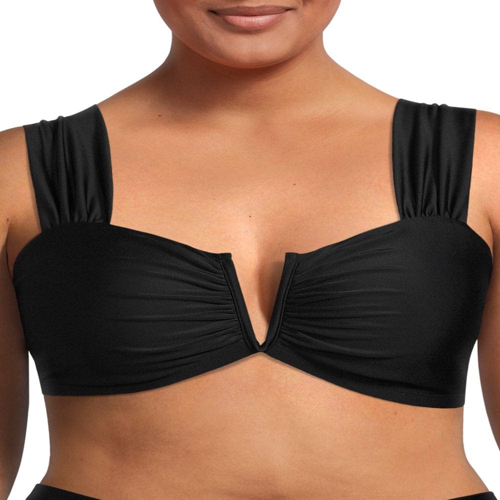 Time and Tru Women’S and Women'S plus V-Wire Bikini Top