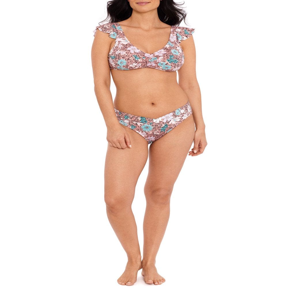 Time and Tru Women’S Print V-Waist Bikini Bottom