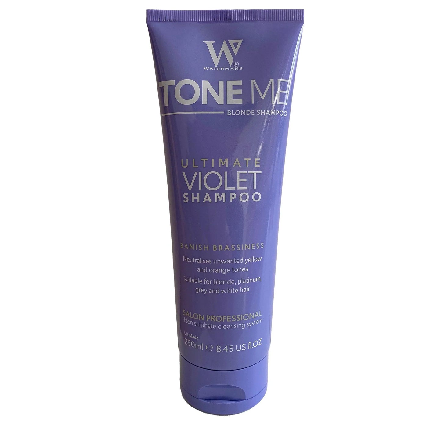 Tone Me Purple Shampoo 250ml Sulphate Free - For Blonde Bleached and Grey Hair