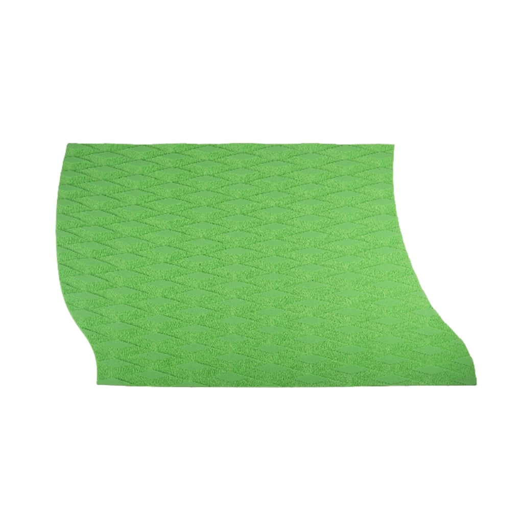 chidgrass Surf Deck Traction Pad Surfing Mat with Strong Adhesive Outdoor EVA Surfboard Hollow Out Beginners Professional Green