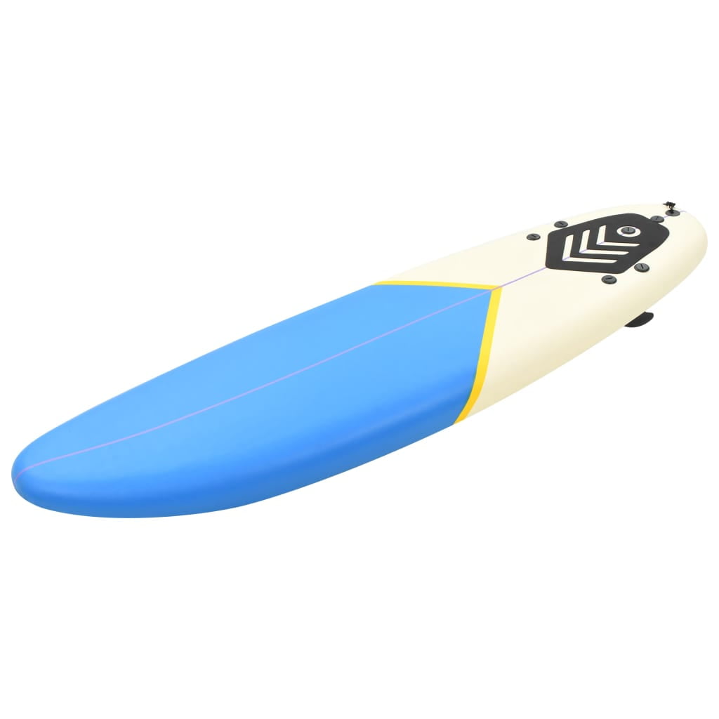 vidaXL Surfboard 66.9' Blue and Cream
