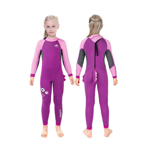 Wetsuit for Kids,2.5Mm Neoprene Full Body Diving Suits Cartoon Long Sleeve Thermal Toddler Wetsuits for Surfing Snorkeling Swim