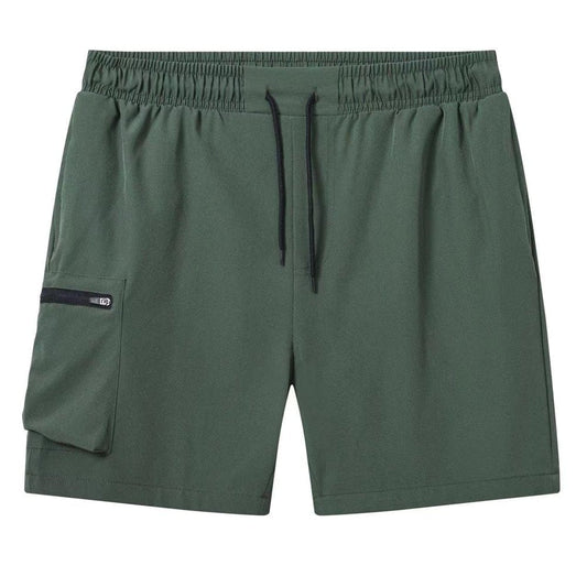 Yukaichen Men'S Swim Shorts Quick Dry Beach Shorts with Zip Pockets and Mesh Lining Army Green 30