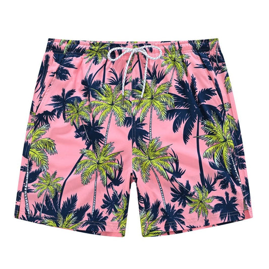 Yukaichen Men'S Swim Trunks Quick Dry Beach Shorts with Mesh Lining Coconuttree 30