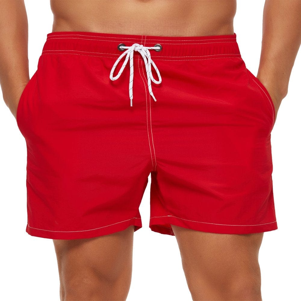 Yuyangdpb Men'S Swim Trunks Quick Dry Beach Shorts with Mesh Lining Blue 36