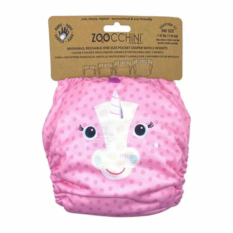 Zoocchini - Cloth Diaper Alicorn With 2Pk Insert One Size
