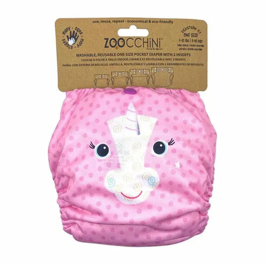 Zoocchini - Cloth Diaper Alicorn With 2Pk Insert One Size