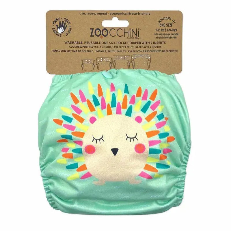 Zoocchini - Cloth Diaper Hedgehog With 2Pk Insert One Size